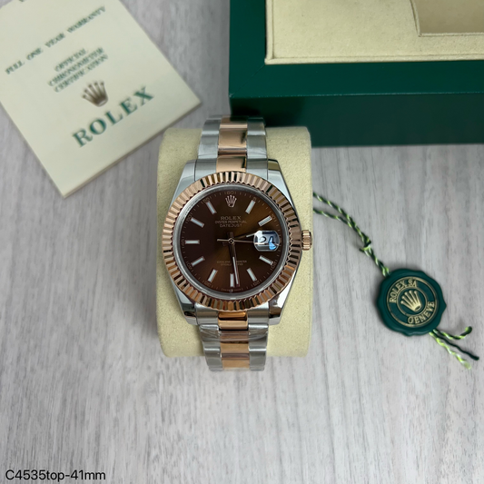 ROLEX DATEJUST MISTO ROSE 41MM