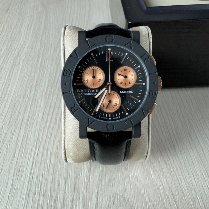 BVLGARI MADRID PRETO ROSE 41MM