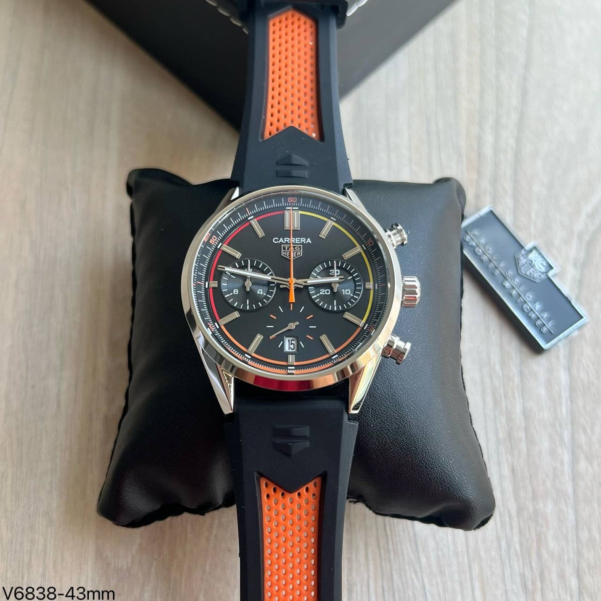 TAG HEUER CARRERA PRATA LARANJA 41MM