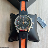 TAG HEUER CARRERA PRATA LARANJA 41MM