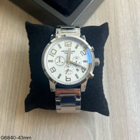 MONT BLANC AÇO PRATA BRANCO 43MM