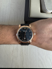 MONT BLANC ROSE COURO AUTOMÁTICO 42MM