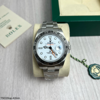ROLEX EXPLORER II PRATA BRANCO 40MM
