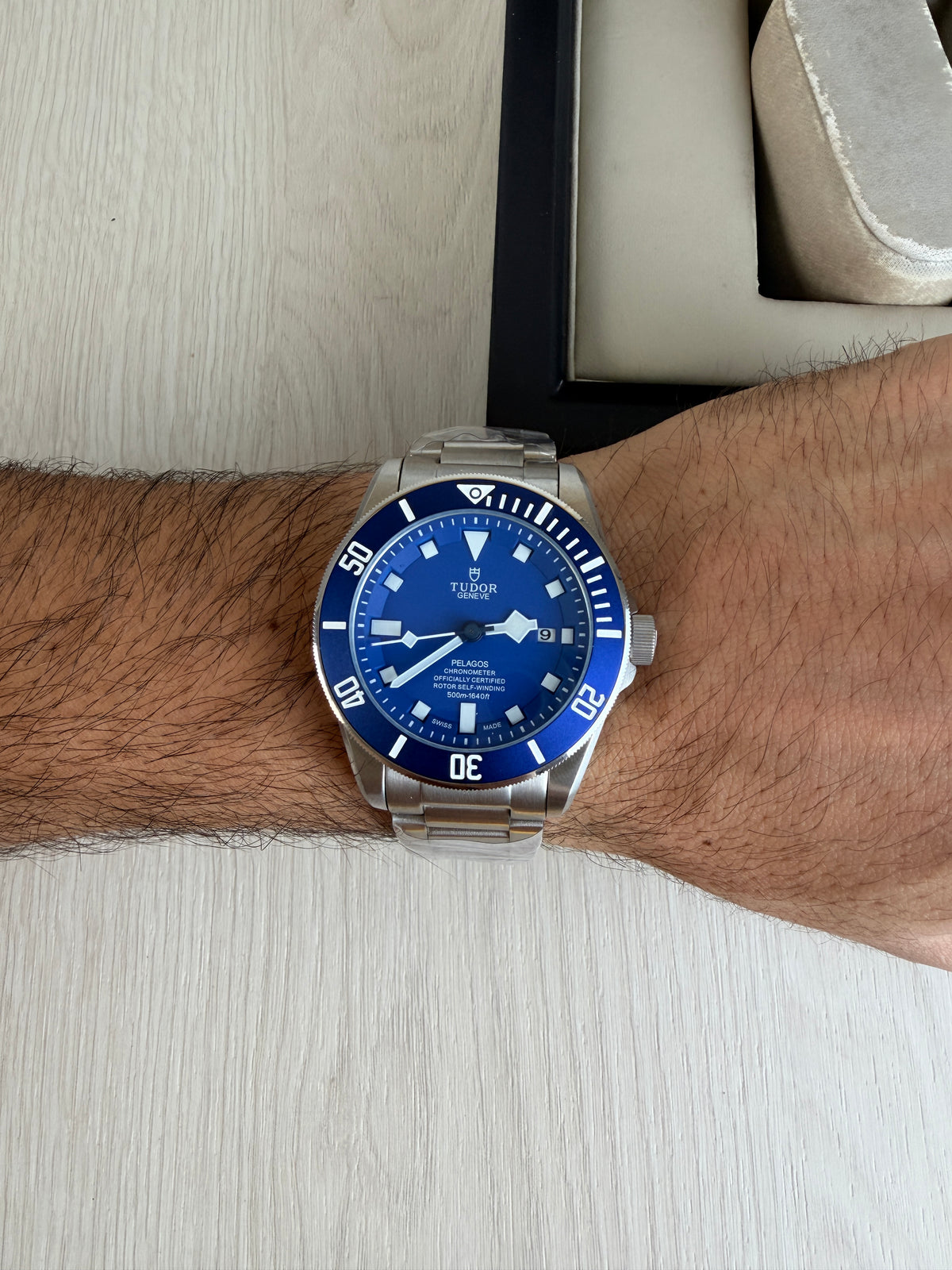 TUDOR PELAGOS PRATA AZUL 42MM