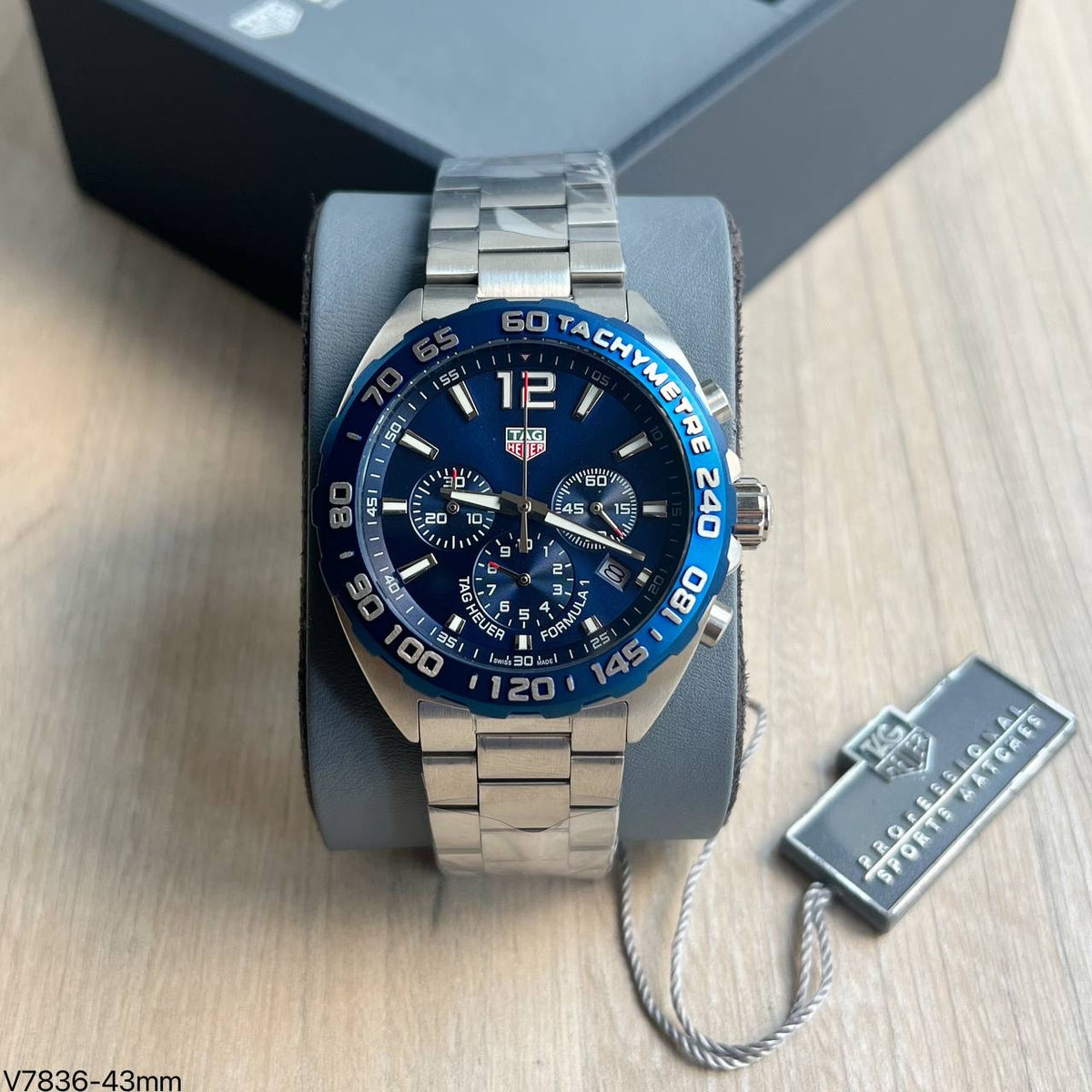 TAG HEUER F1 FORMULA 1 PRATA AZUL 43MM
