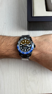 ROLEX GMT MASTER II BATMAN JUBILEU PRETO 40MM