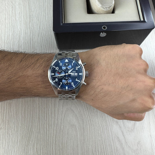 IWC TOP GUN PRATA AZUL AUTOMÁTICO 44MM