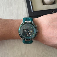 TAG HEUER CARRERA PORSCHE PRATA VERDE 45MM