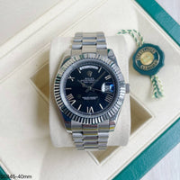 ROLEX DAY-DATE PRATA PRETO 40MM