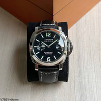 PANERAI LUMINOR MARINA PRATA COURO 44MM