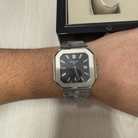 PATEK PHILIPPE CUBITUS PRATA PRETO 45MM