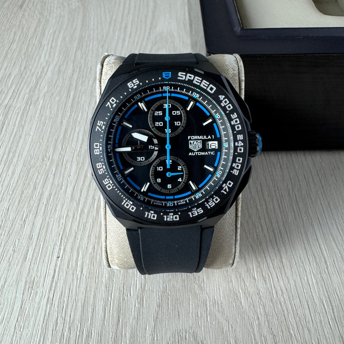 TAG HEUER F1 FORMULA 1 ORACLE RED BULL PRETO AZUL 43MM