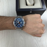 IWC TOP GUN PRATA AZUL AUTOMÁTICO 44MM