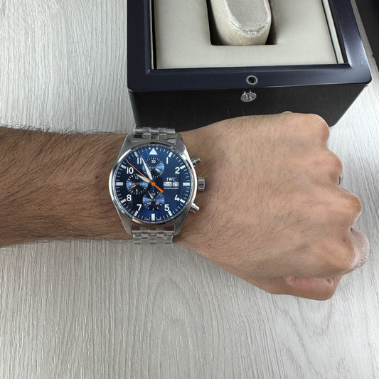 IWC TOP GUN PRATA AZUL AUTOMÁTICO 44MM