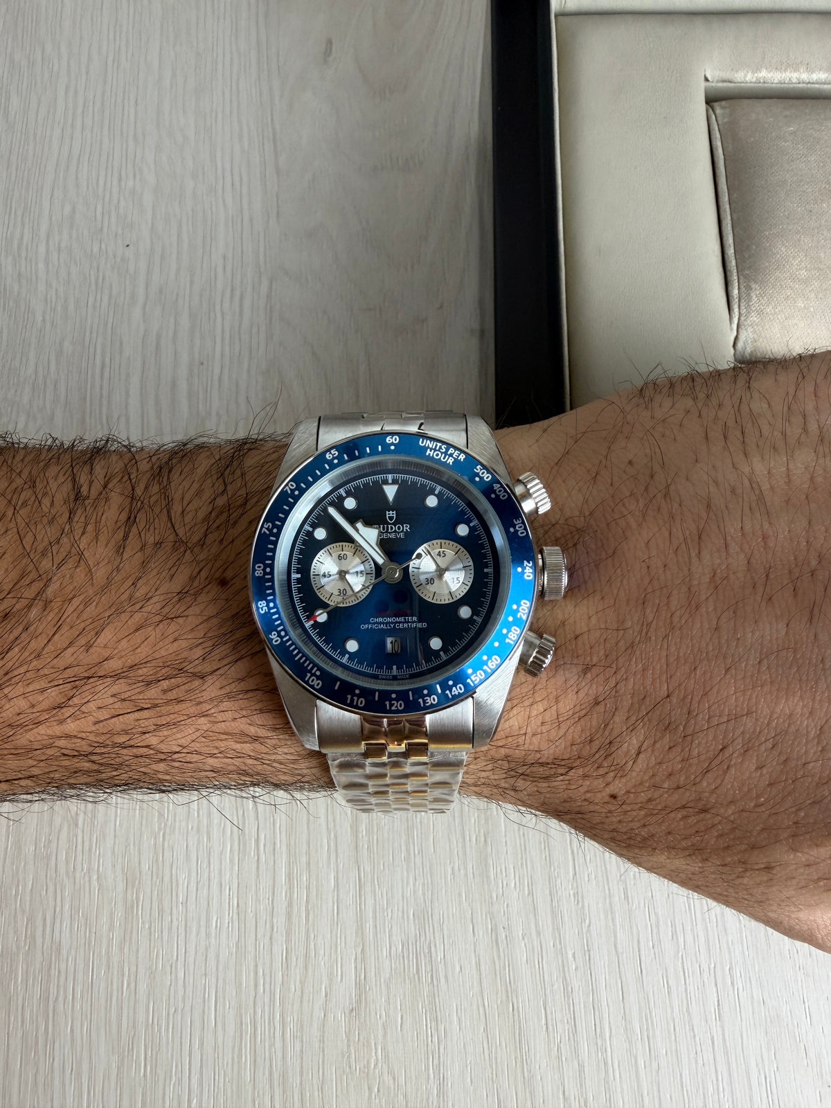 TUDOR BLACK BAY PRATA AZUL 41M