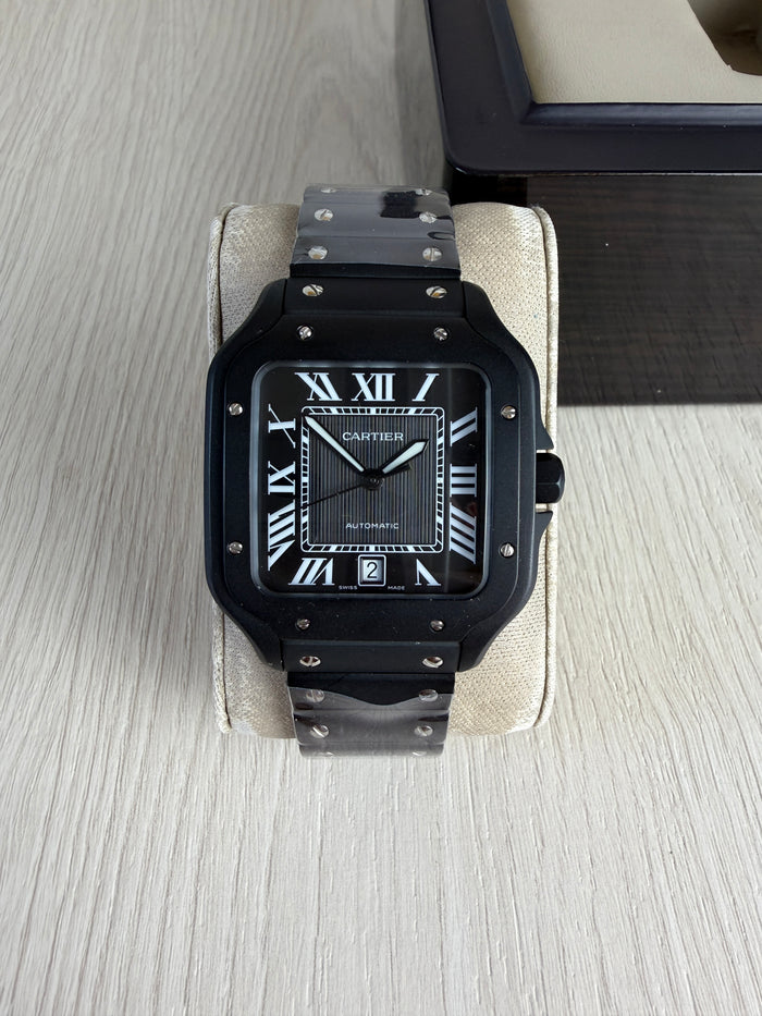 CARTIER SANTOS PRETO 40MM X 47MM