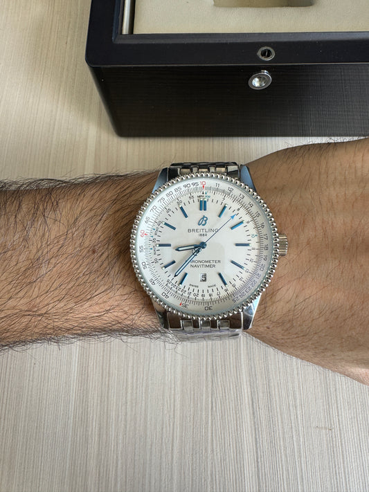 BREITLING NAVITIMER BRANCO AUTOMÁTICO 46MM
