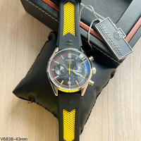 TAG HEUER CARRERA PRATA AMARELO 41MM