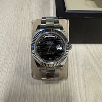 ROLEX DAY-DATE PRATA PRETO 40MM