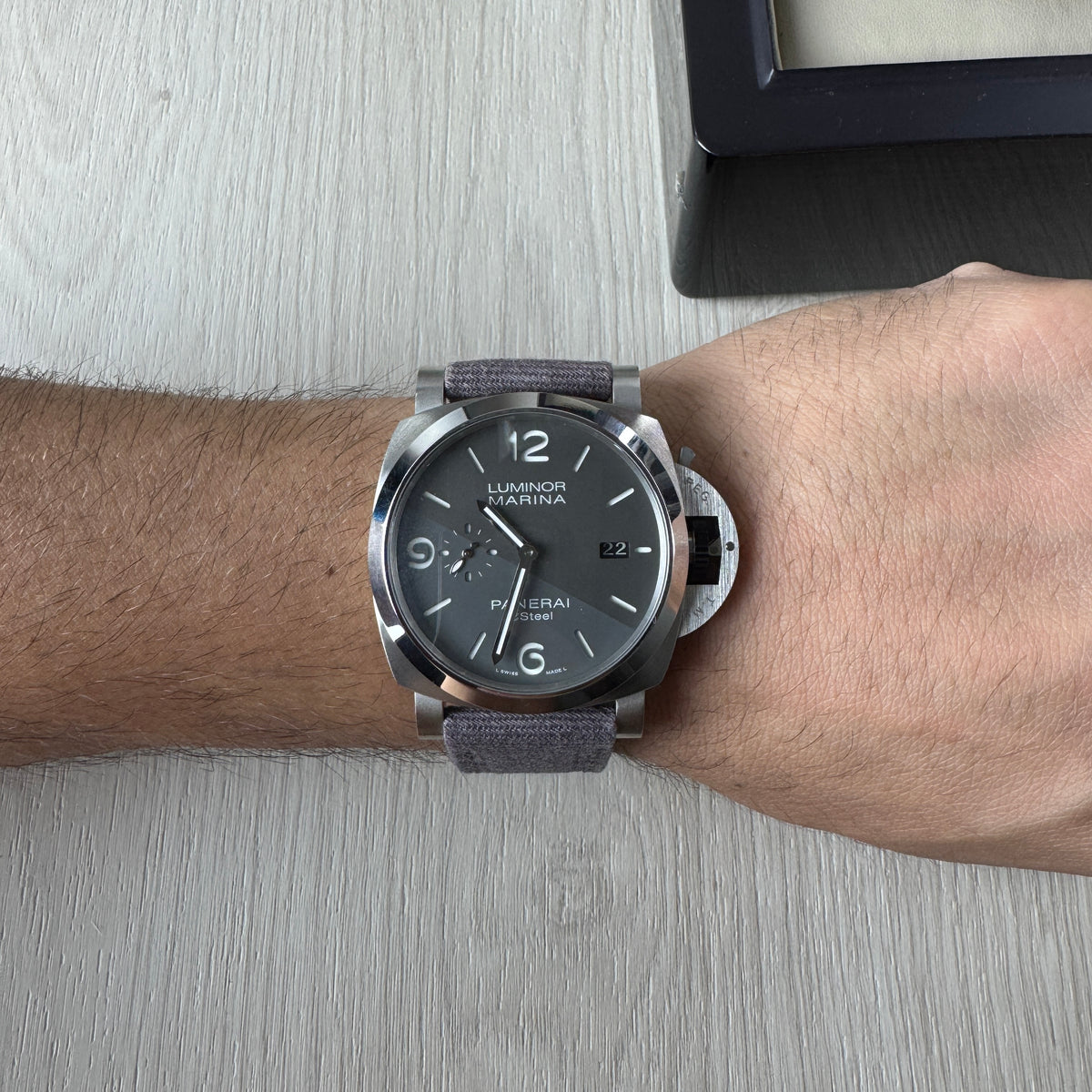 PANERAI LUMINOR MARINA PRATA CINZA NYLON 44MM