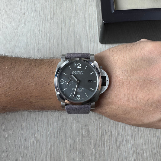PANERAI LUMINOR MARINA PRATA CINZA NYLON 44MM