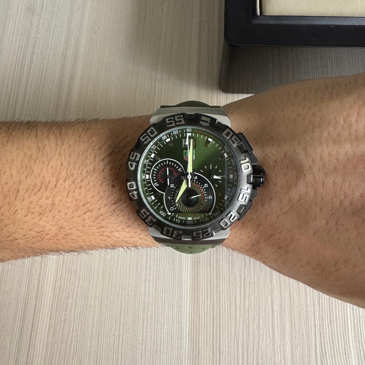 TAG HEUER  F1 FORMULA 1 PRATA VERDE 44MM