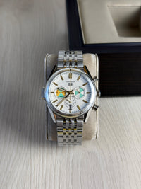 TAG HEUER CARRERA PRATA BRANCO 41MM