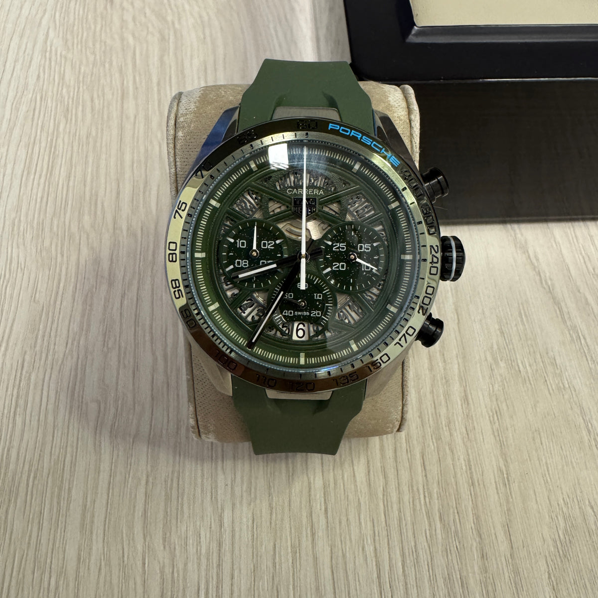 TAG HEUER PORSCHE PRATA VERDE 43MM