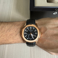 PATEK PHILIPPE AQUANAUT ROSE PRETO 40MM