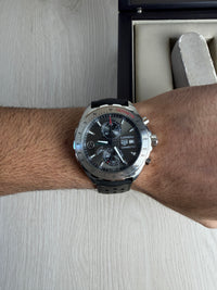 TAG HEUER CARRERA AMG PRATA CINZA 43MM