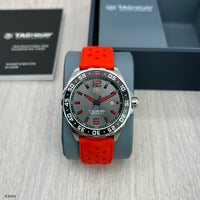 TAG HEUER F1 FORMULA 1 PRATA VERMELHO AUTOMÁTICO 43MM