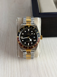 TUDOR BLACK BAY PRATA DOURADO PRETO 41MM
