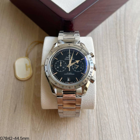 OMEGA SPEEDMASTER PRATA PRETO 44MM