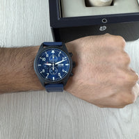 IWC PILOT TOP GUN PRETO AZUL 44M