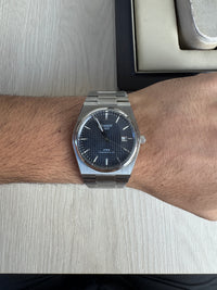 TISSOT PRX PRATA AZUL 40MM
