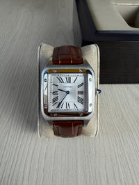 CARTIER SANTOS DUMONT PRATA LARGE 31MM X 44MM