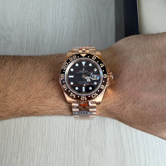 ROLEX GMT MASTER II ROSE JUBILEU 40MM