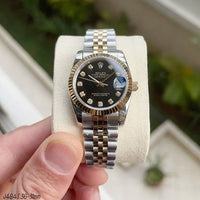 ROLEX DATEJUST MISTO BRILHANTES  FEMININO 31MM