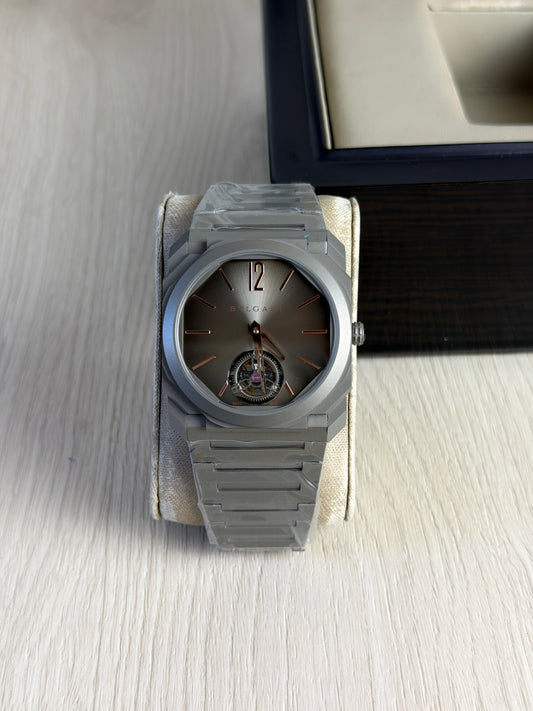 BVLGARI OCTO FINISSIMO CINZA AUTOMATICO 40MM