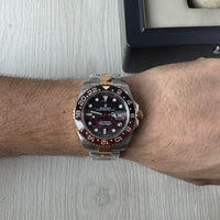 ROLEX GMT MASTER II MISTO ROSE PRETO 40MM NOVO