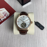 PATEK PHILIPPE ROSE COURO AUTOMATICO 43MM