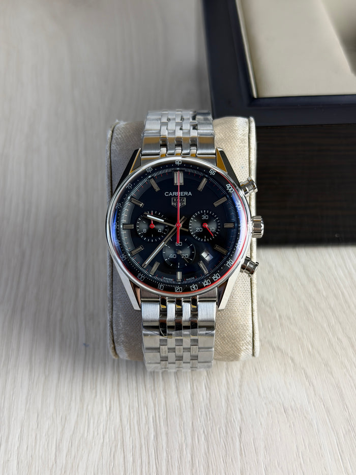 TAG HEUER CARRERA PRATA PRETO 41MM