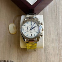 OMEGA SPEEDMASTER PRATA 44MM