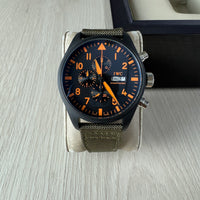 IWC PILOT TOP GUN PRETO LARANJA 44M