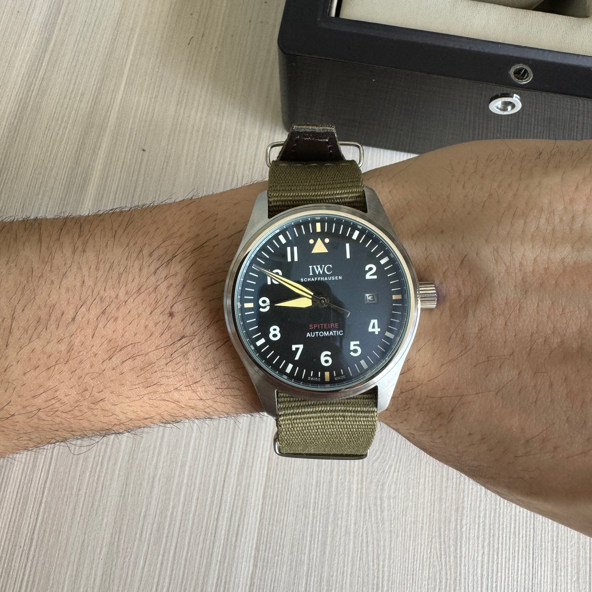 IWC SPITFIRE PRATA NYLON AUTOMÁTICO 39MM