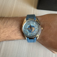 OMEGA SEAMASTER AQUATERRA AZUL BORRACHA 41MM