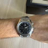 OMEGA SPEEDMASTER PRATA PRETO 44MM