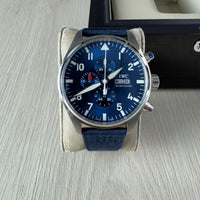 IWC PILOT TOP GUN PRATA AZUL 44M