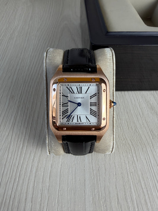 CARTIER SANTOS DUMONT ROSE LARGE 31MM X 44MM
